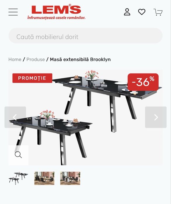 Vand masa extensibila Lems