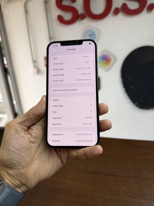 Vand Iphone 12 Pro Max 256Gb Space Black