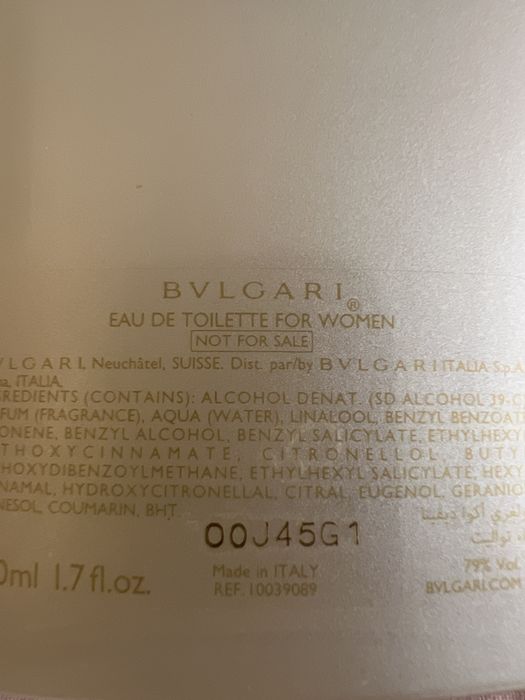 Parfum Bvlgari 50ml AQVA DIVINA