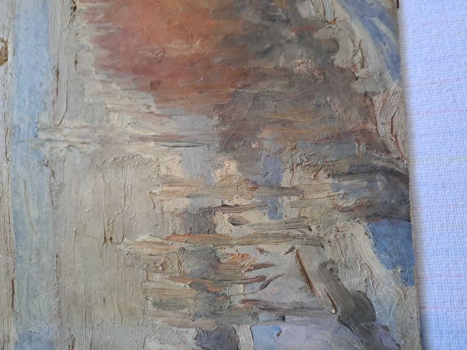 tablou pictura pe pfl 52/40 cm semnat B Stanovici