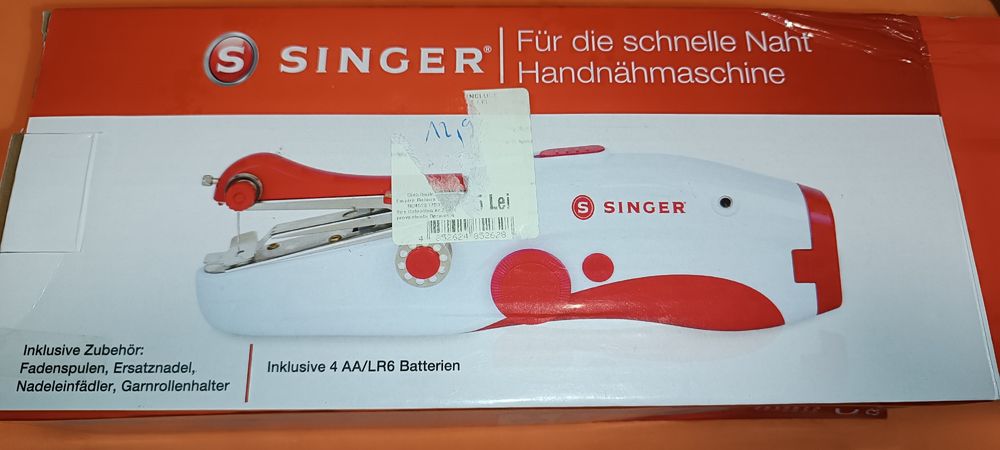 Mașina de cusut manuală portabilă Singer
