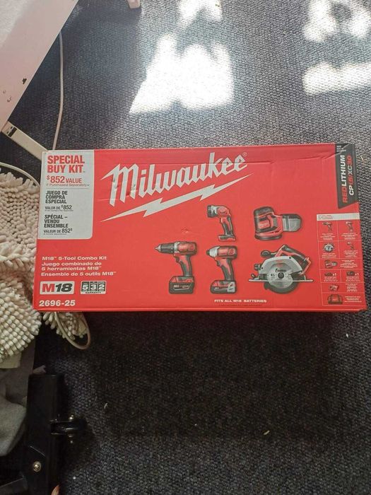 Професионален комплект Milwaukee M18 (5 инструмента) - Внос от САЩ