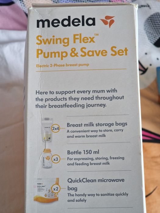 Medela Единична двуфазна електрическа помпа за кърма Swing Flex иконом
