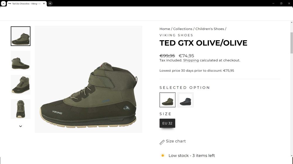 VIKING TED GORE-TEX Boots размер EUR 37 / UK 4 детски апрески - 756