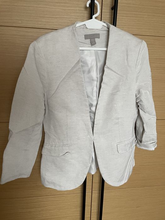 Дамско сако H&m, 36 р-р, лен и вискоза