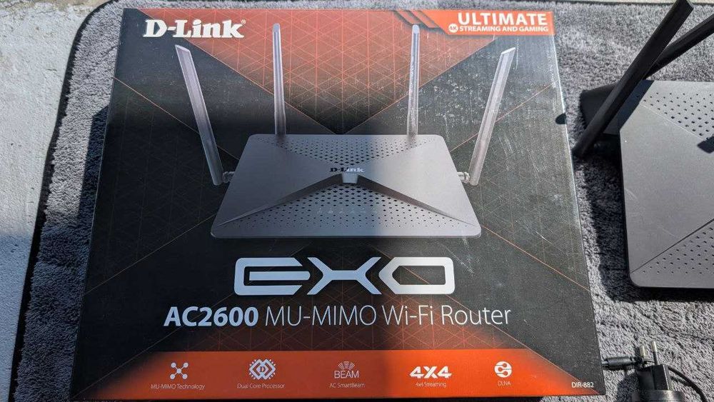 Router Gigabit D-LINK DIR-882 EXO AC2600, Dual Band 800 + 1733 Mbps