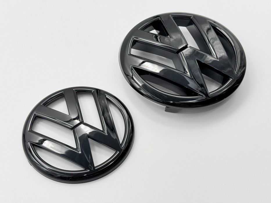 Set Embleme Compatibile VW GOLF 6 fata/spate negru
