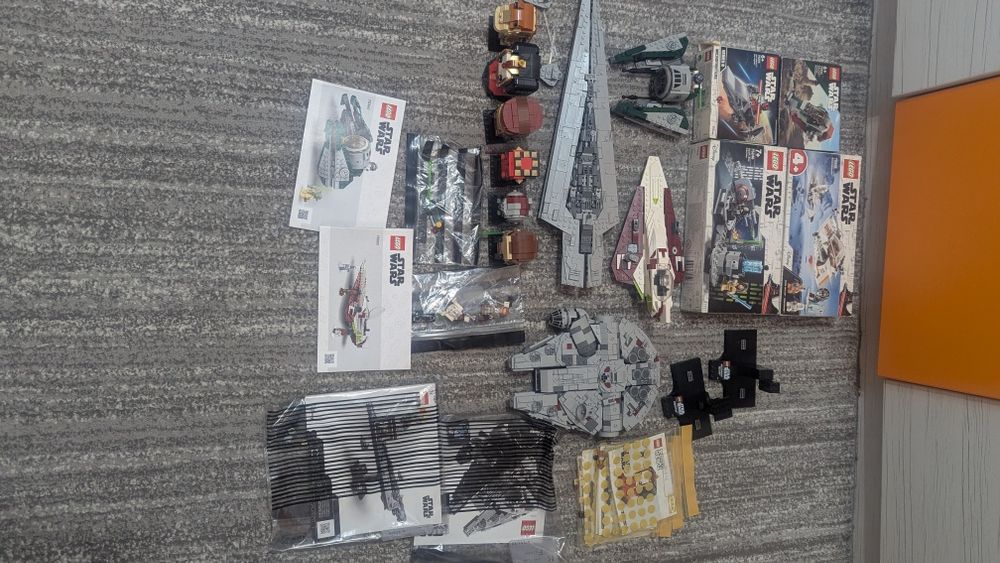 Lego Star Wars colecție nave jedi brick Headz yoda