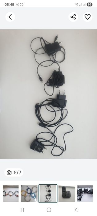 Продам шнуры от блока питания компьютера, зарядные устройства, колокол