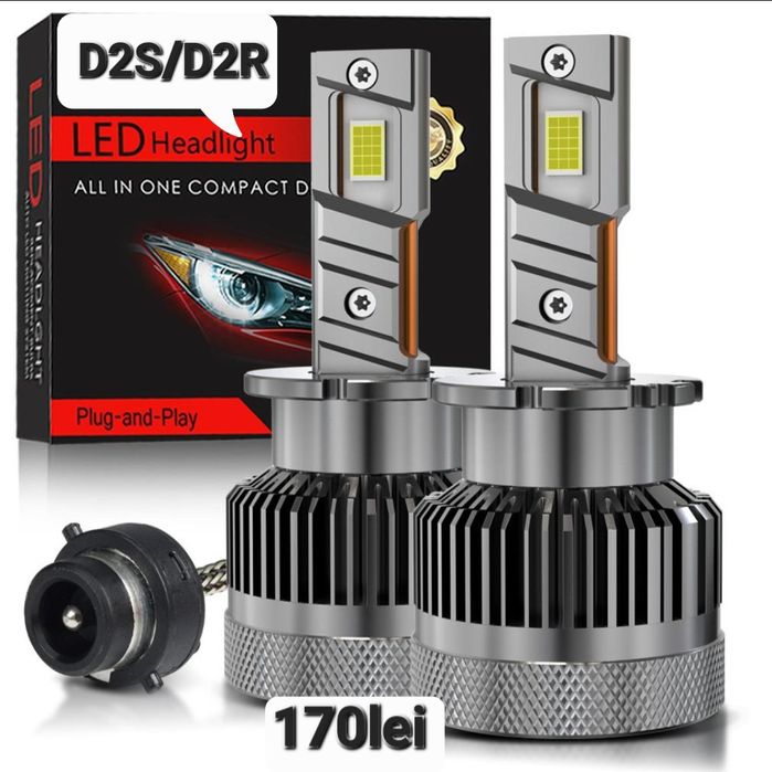 Becuri LED D2S D2R 60000LM set 2buc