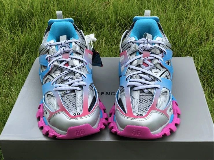 Balenciaga Track Sneaker "Silver/Blue/Pink"