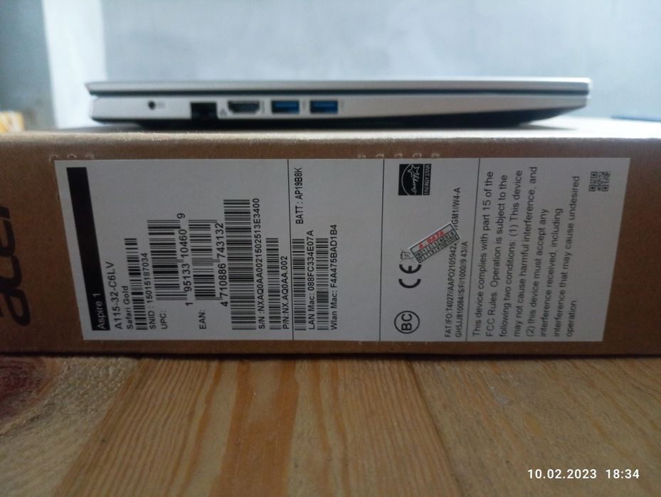 Acer A115-32-C6LV Aspire 1