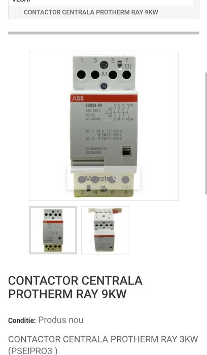 Contactor centrala