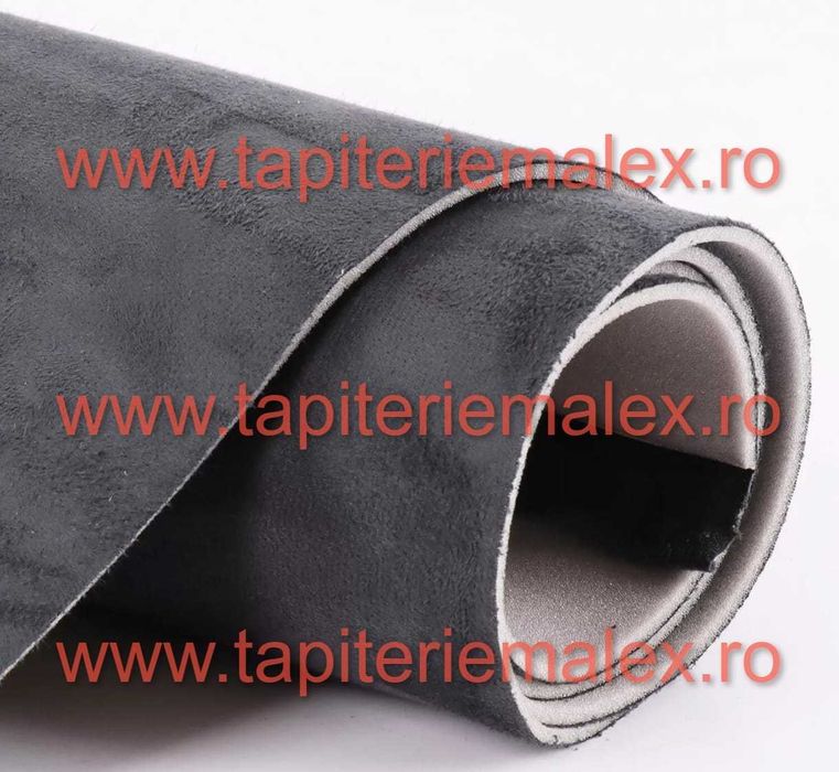 Material plafon auto ALCANTARA GRI INCHIS, fete de usi,tapiterie stofa