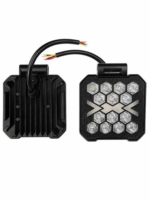 Set 2 proiectoare LED CO-LIGHT 40W, 8000 lm, 12V–24V, IP68, cu semnalizare, 4 inch