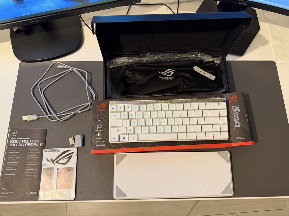 Tastatura Gaming Wireless mecanica ASUS ROG Falchion RX Low Profile