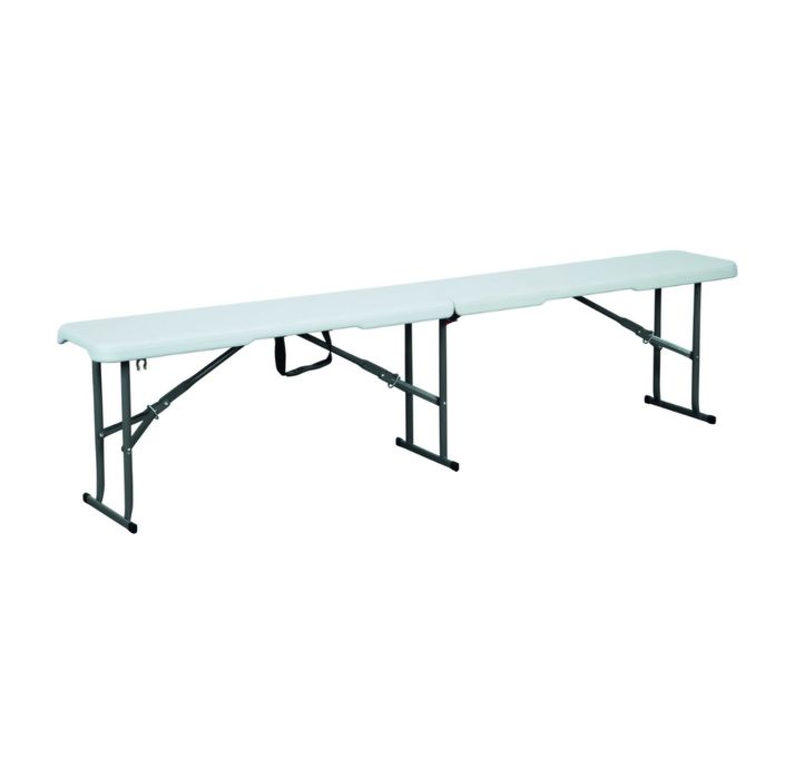 Banca Gradina, pentru 2 persoane, pliabila, otel/plastic,183x29x42cm