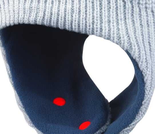 Детска ски шапка с наушници (налична в сив цвят)