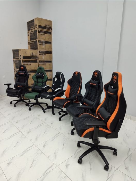 Геймерское игровое компьютерное офисное кресло модель Cougar