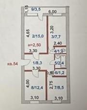 Продаётся 3-комнатная квартира Ауэзова 57