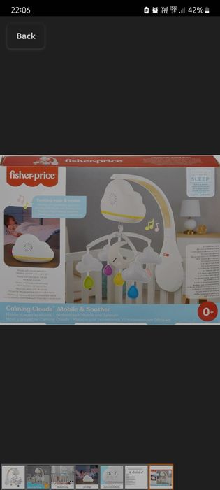 Fisher price  - музикална  играчка за легло