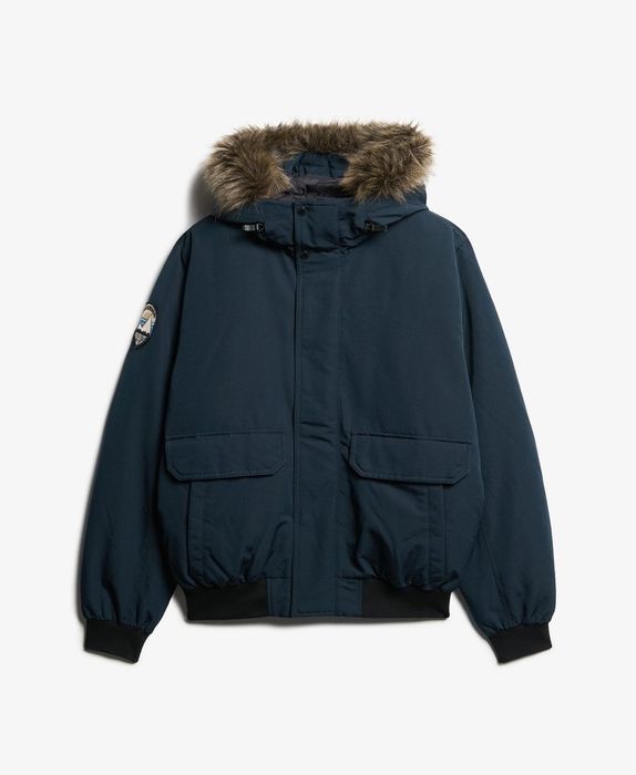 Superdry Everest Faux Fur Bomber Jacket ОРИГИНАЛ мъжко зимно яке L/XL
