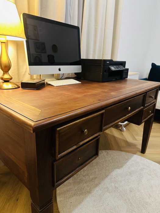 Birou vintange  ,stil french , lemn masiv  de nuc