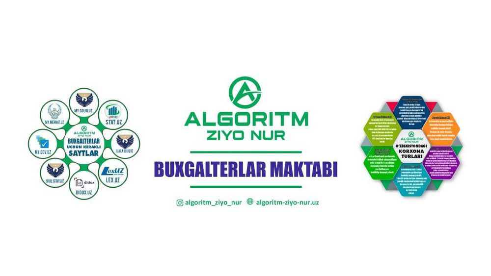БУХГАЛТЕРИЯ курс. Buxgalteriya kurs "ALGORITM ZIYO NUR" NTM Samarqand