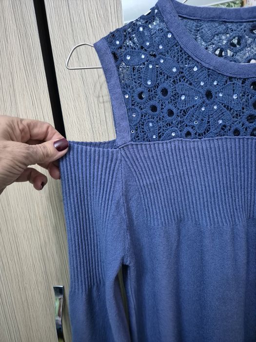 Rochie(bluza) tricotată cu cristale