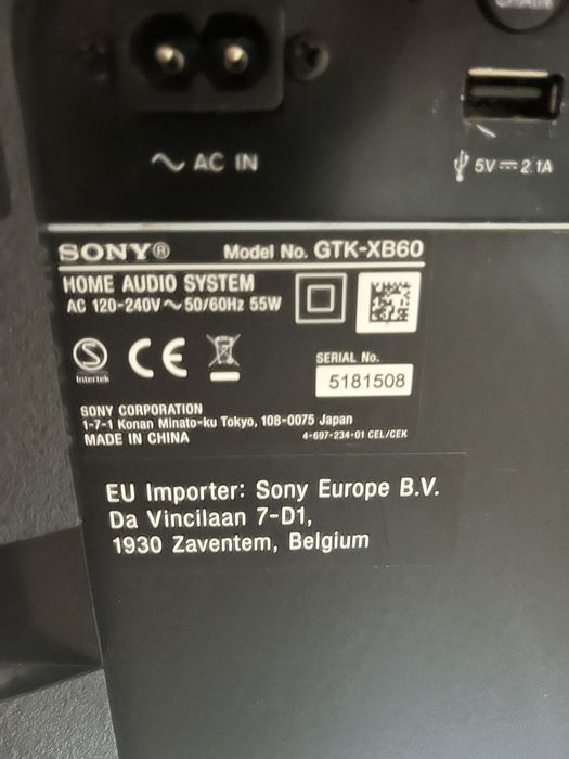 Boxa Sony GTK-XB60 Amanet BKG