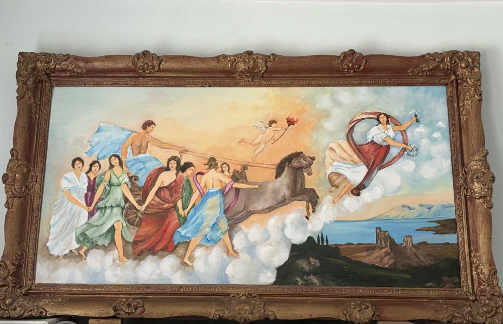 Pictura în ulei  pe pânză