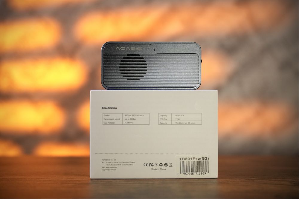 Rack SSD M.2 NVMe Acasis 80Gbps (TB501Pro)