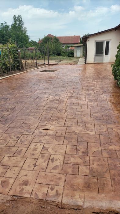 Beton amprentat/elicoperizat