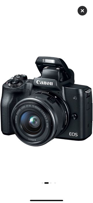 Фотоапарат mirrorless Canon EOS M50, 24.1 MP, 4K, Wi-Fi   БЕЗОГЛЕДАЛЕН