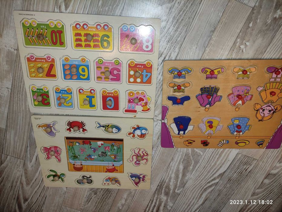 Детски дървен пъзел