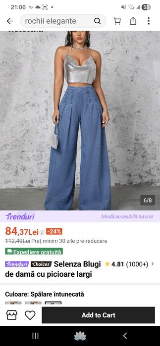 Jeans shein 36, wide leg