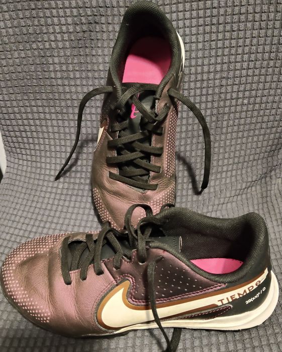 Ghete de fotbal copii, Nike Tiempo Legend 9 Academy TF Junior - Claret