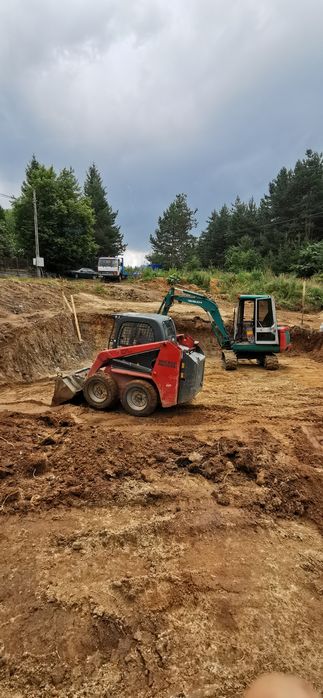 Услуги с  мини багер 3.5т, бобкат, самосвал с кран