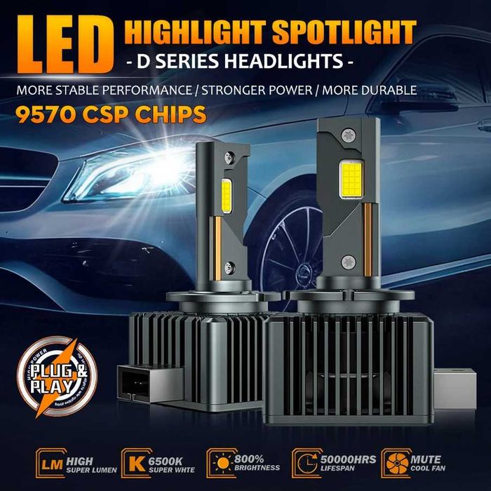 Dualvision D1S LED Двустранен CSP чип  ​​​90W Plug&Play 30000LM CANBUS