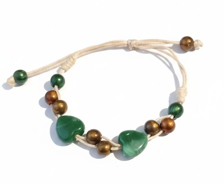 Brățară handmade "Inima Pădurii" – O Poveste  Împletită