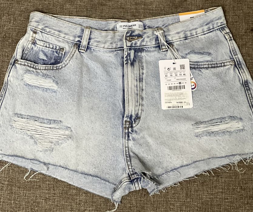 Джинсовые шорты новые, стильные, женские
