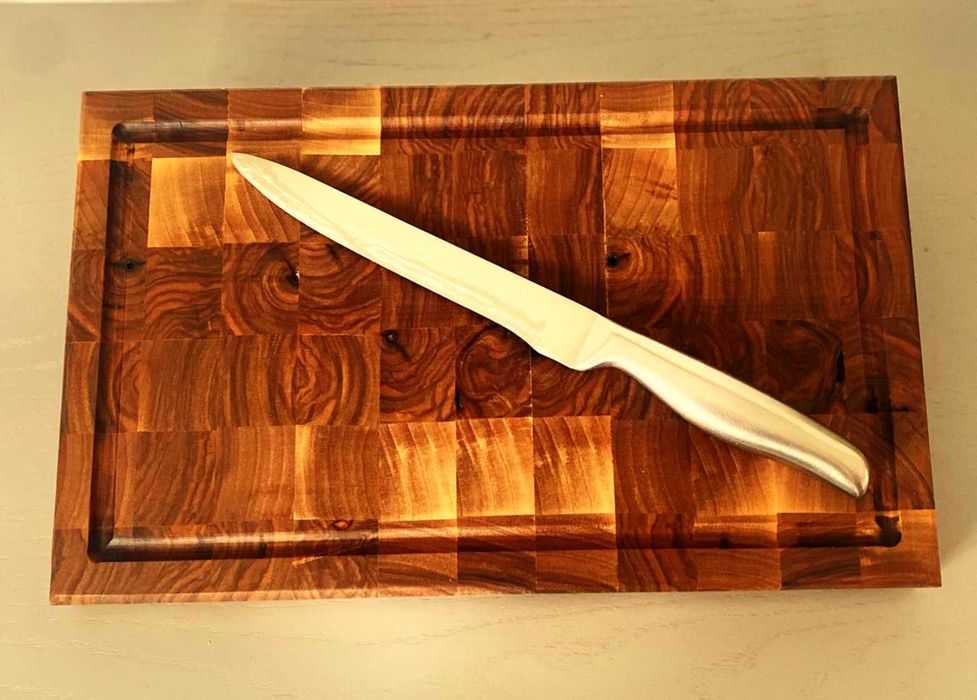 Tocator Handmade End-Grain din lemn de nuc, stejar, fag sau salcam