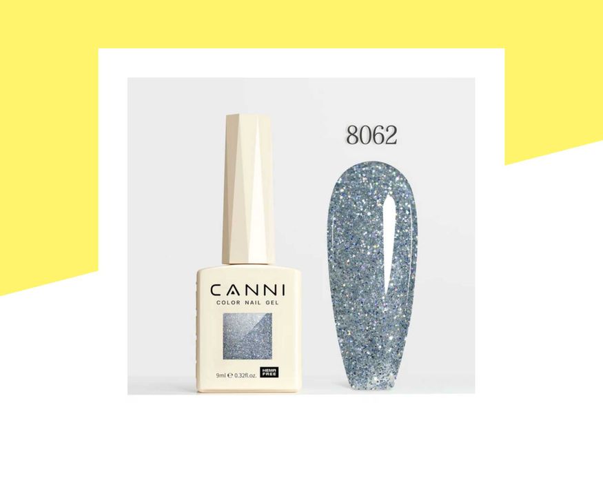 Професионален хипоалергенен гел лак серия Diamond Glitter CANNI – 9 мл