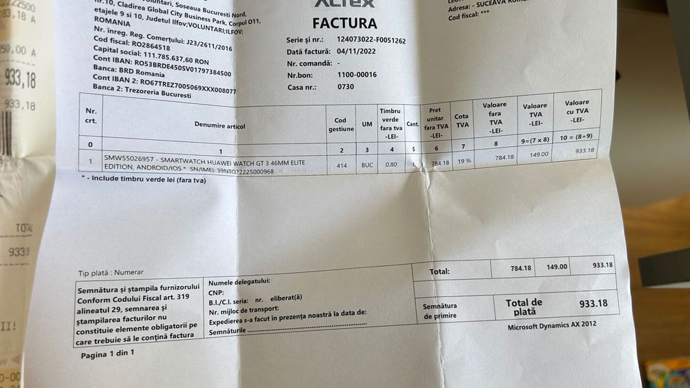 HUAWEI Watch GT3 46mm - Ca Nou- extra brățară de silicon