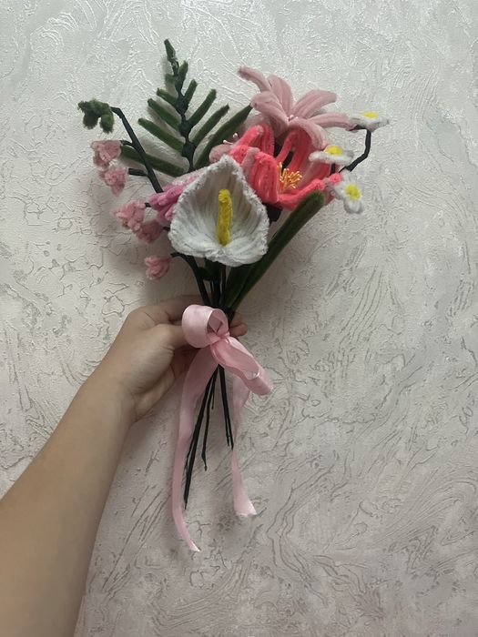 Букеты из синельной проволоки
