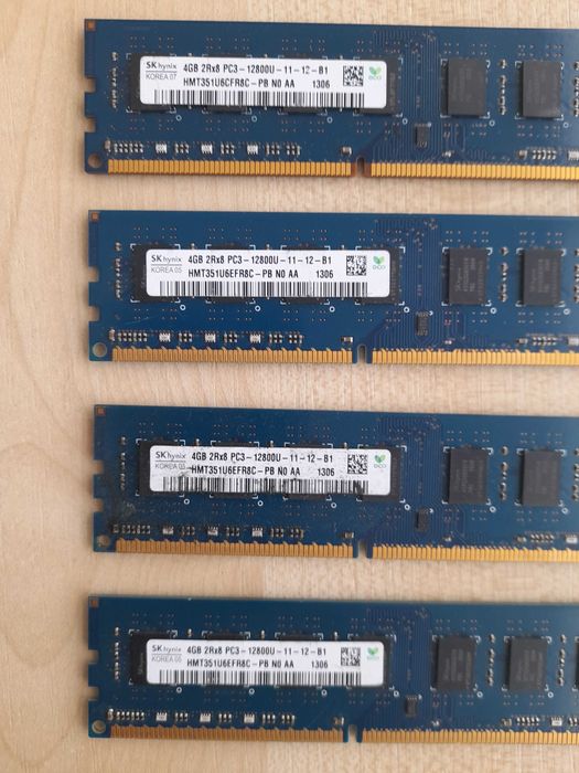 Memorie DDR3 4 GB, 1600 MHz, PC3-12800u, 1.5V diverse modele  35 lei