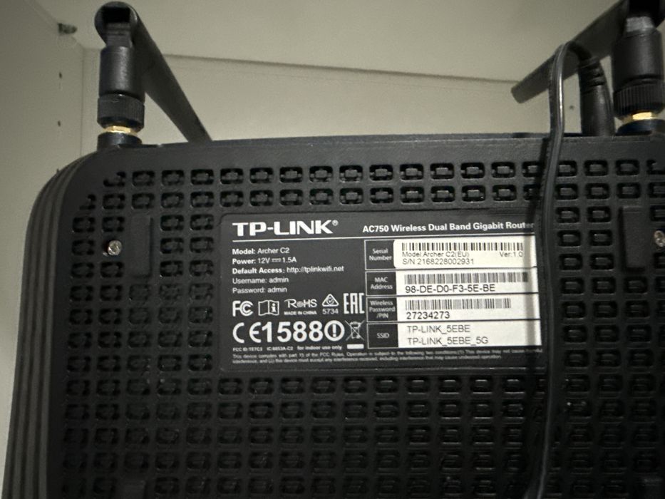 Router TP-Link Archer C2 AC750 – Dual Band Wi-Fi