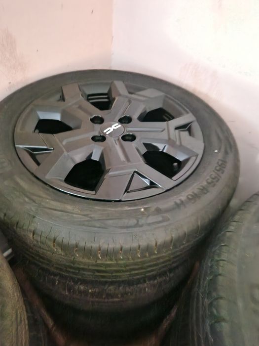 Jante aliaj 4x100 r16 anvelope 195 55 16 Dacia