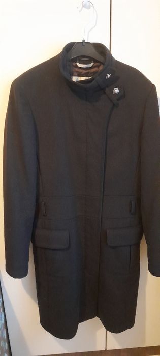 Palton maro inchis din lana