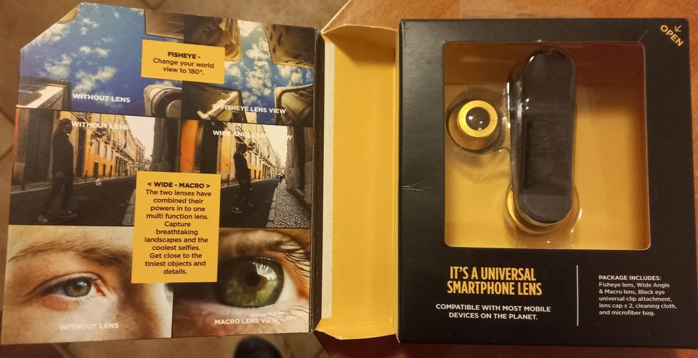 Lentile telefon/ tabletă 3 în 1  marca "Black eye"